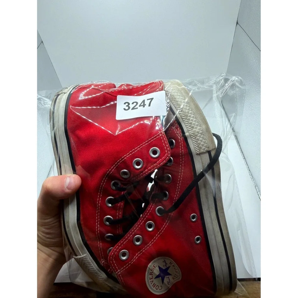 Converse Chuck Taylor All Star Hi M9621 Mens 7 Sneaker Red Canvas High Top Shoes
